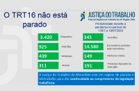 Imagem relativa à notícia sobre a produtividade judicial da Justiça do Trabalho no Maranhão na semana de 13 a 19.7