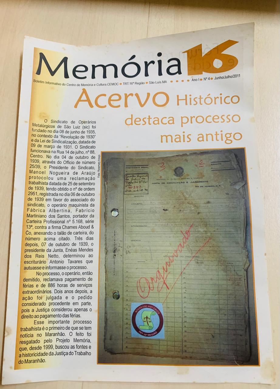 Processo mais antigo