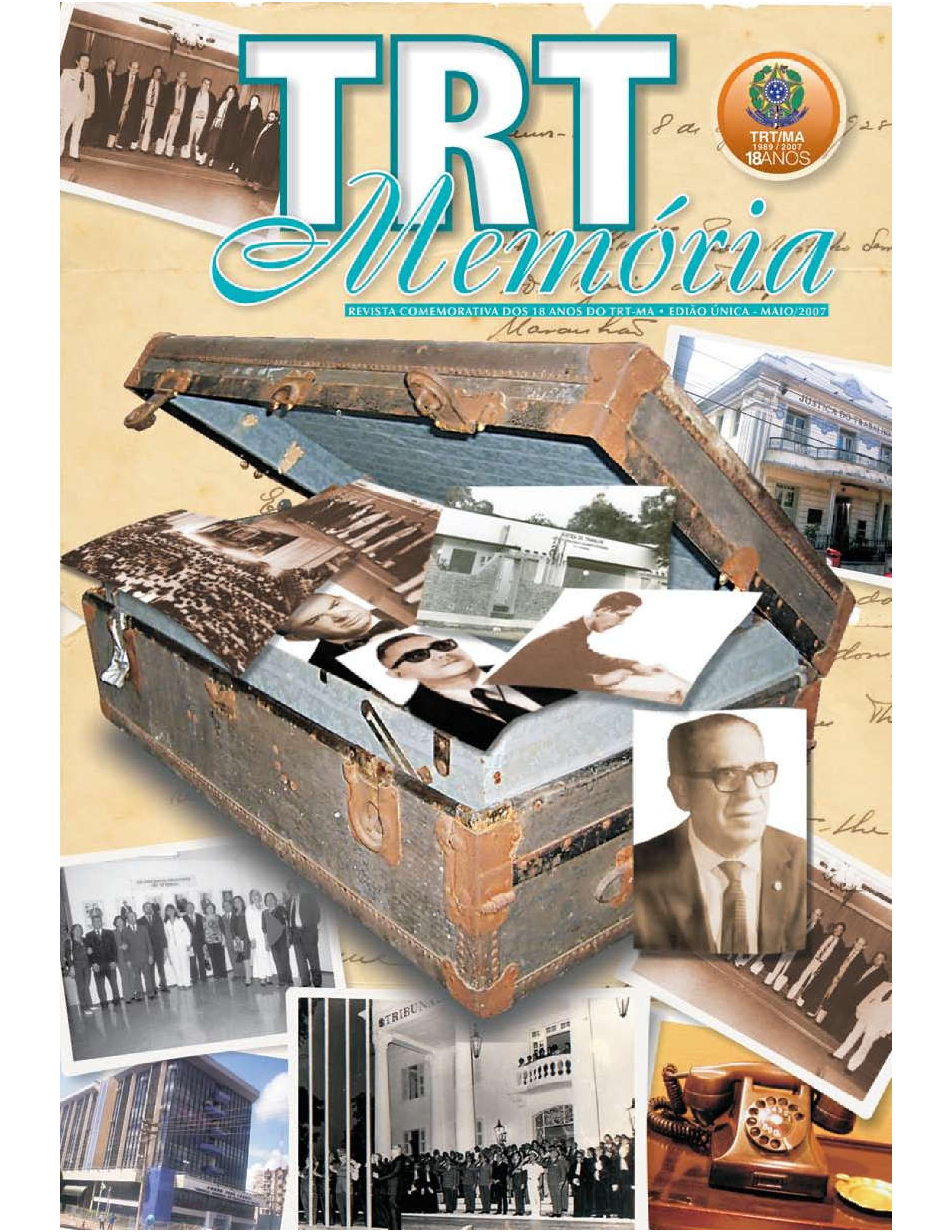 Imagem da Revista Comemorativa dos 18 anos do TRT-MA