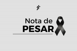 Arte com fundo branco, na parte superior a logomarca da Justiça do Trabalho e ao centro a informação Nota de Pesar