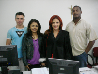 Juíza Noélia Rocha e servidores que participaram da itinerância