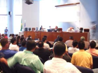 Juiz do Trabalho Paulo Mont´Alverne Frota realizou audiência no auditório do TRT