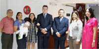 Novos diretores das VT´s, com a  presidente do TRT, a diretora de Pessoal, Gabriela Gaspar e familiares de José Barros Júnior