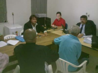 Juiz Manoel Joaquim (centro) julgou todos os processos em São Francisco do Maranhão
