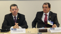 Conselheiro do CNJ, Ministro Wellington Saraiva, e Ouvidor do TRT-MA, Desembargador Gerson de Oliveira