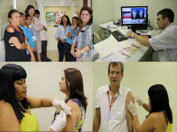 Semana de Saúde: Servidores recebem doses de vacinas e orientações sobre higienização bucal