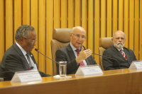Presidente do TST, Ministro Ives Gandra Martins Filho, durante reunião do Coleprecor