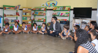 Juiz Paulo Fernando tira dúvidas dos alunos do Infantil