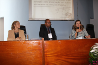 Debates reuniram a juíza Maria Cristina Diniz Caixeta, arquivista Leonardo Neves Moreira e a chefe do Arquivo Geral do TRT PI, Justina Gonçalves