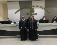 Desembargadora Solange de Castro Cordeiro deu posse ao desembargador José Evandro na primeira sessão extraordinária administrativa do Tribunal Pleno