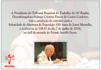 Exposição "Centenário Josué Montello" chega ao Fórum Astolfo Serra no dia 7 de junho