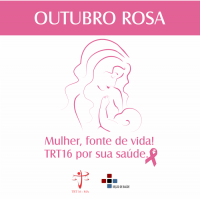 Outubro Rosa: TRT-MA divulga programação para conscientização e prevenção ao câncer de mama