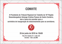 Presidenta do TRT-MA convida para inauguração do novo estacionamento de servidores e Arraial do TRT16 na sexta-feira (28)