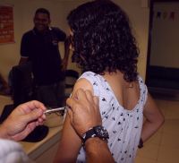 Imunização contra gripe no prédio-sede do TRT