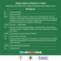 Municípios de Caxias e Barreirinhas recebem o Fórum Regional Sobre Trabalho Infantil e Contrato de Aprendizagem 