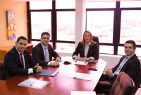 Presidenta Solange de Castro Cordeiro e representantes da OAB-MA trataram sobre a ampliação da competência da VT de Pedreiras.