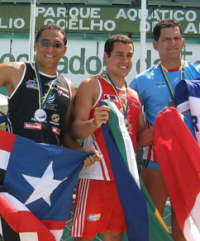 Allan Marques (esqueda), bicampeão de natação nas Olimpíadas de 2008