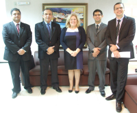 Da esquerda para a direita: Proc. Daniel Farah, Juiz Paulo Mont’Alverne, Des. Ilka Esdra, Proc. Ivo Miranda e Proc. Fábio Gonzalez.