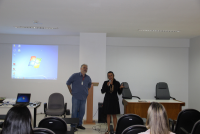 Edvânia Kátia e Durval Coelho recepcionaram os estudantes