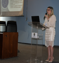 Presidente do Memojutra, juíza Denise Couto, fez palestra de abertura