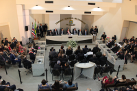Solenidade de posse dos novos dirigentes realizada na Sala de Sessões do TRT-MA