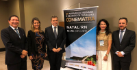 Nova diretoria do CONEMATRA: desembargadores Luis José, Márcia Andrea, Bento Herculano, Maria Inês e Roberto Basilone