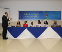 Procurador do Trabalho Antonio de Oliveira Lima conduziu o encontro com estudantes