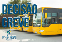 Imagem com marca do TRT Maranhão e imagem de três ônibus