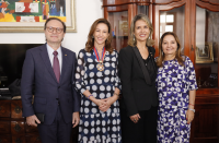 Foto mostra a presidente do TRT16, desa. Márcia Andrea Farias ao lado das ministras do TST Morgana de Almeida Richa e Liana Chaib e do ministro do STJ Joel Ilan Paciornik.