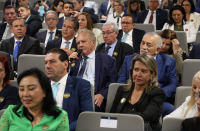 Foto mostra a presidente do TRT-16, desembargadora Márcia Andrea Farias da Silva e outros presidentes de Tribunais durante reunião com o presidente do STF e CNJ