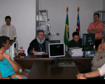 juiz Manoel  Veloso  faz audiência de conciliação