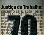 Comunicações oficiais do TRT-MA terão logomarca comemorativa dos 70 anos da Justiça do Trabalho no Brasil