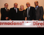 Da esquerda para a direita: des. James Magno, min. Maurício Godinho, des. Ilka Esdra, des. Luiz Cosmo e juiz Carlos Gustavo.