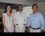 Rafael David Brito (chefe da Seção de Saúde), Bartolomeu Cardoso Feitosa e Wender Silva.