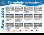 Calendário Institucional 2013 do TRT-MA.