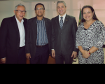 Des. Luiz Cosmo, Luiz Sales, juiz Leonardo Ferreira e Treza Cristina