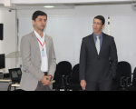 Coordenador da CTIC, Rômulo Moura, apresentou o palestrante Frederico Ramos e a iniciativa do Escritório de Projetos de TI