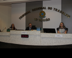 Desembargador James Magno, ministra Kátia Arruda e advogada Cláudia Pereira avaliaram nove candidatos