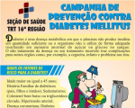 Seção de Saúde do TRT-MA realiza campanha de prevenção do diabetes