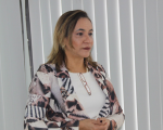 Rosely Ribeiro abordou os tópicos que compreendem as competências e explicou a importância de aplicá-los no ambiente de trabalho