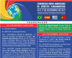 Inscrições encerradas para o Congresso Ibero-americano de Direitos Fundamentais, que acontece nestas quinta e sexta-feira (16 e 17/11)