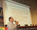 Juiz Flávio Costa durante apresentação da palestra Dano existencial