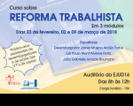 Escola Judicial do TRT-MA abre inscrições para curso sobre reforma trabalhista