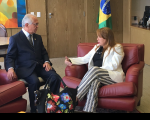Desembargadora Solange de Castro Cordeiro se reuniu com o ministro Brito Pereira para tratar dos projetos de reformas do TRT-MA