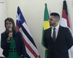 Desembargadora Márcia Andrea acompanhou as atividades da Semana de Extensão em Caxias ao lado do juiz Paulo Fernando