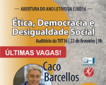 EJUD16 encerra hoje (20/2) as inscrições para a palestra do jornalista Caco Barcellos 