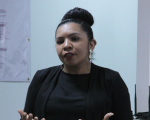Angelina Freitas, pedagoga e intérprete de LIBRAS.
