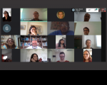 Captura de tela com imagem dos servidores que participaram da Reunião de Análise da Estratégia