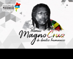 Imagem com fundo branco contendo foto e informações referentes ao Prêmio Magno Cruz
