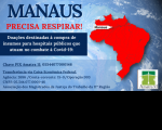 Imagem relativa à matéria sobre a campanha da Amatra XI #MANAUS PRECISA RESPIRAR